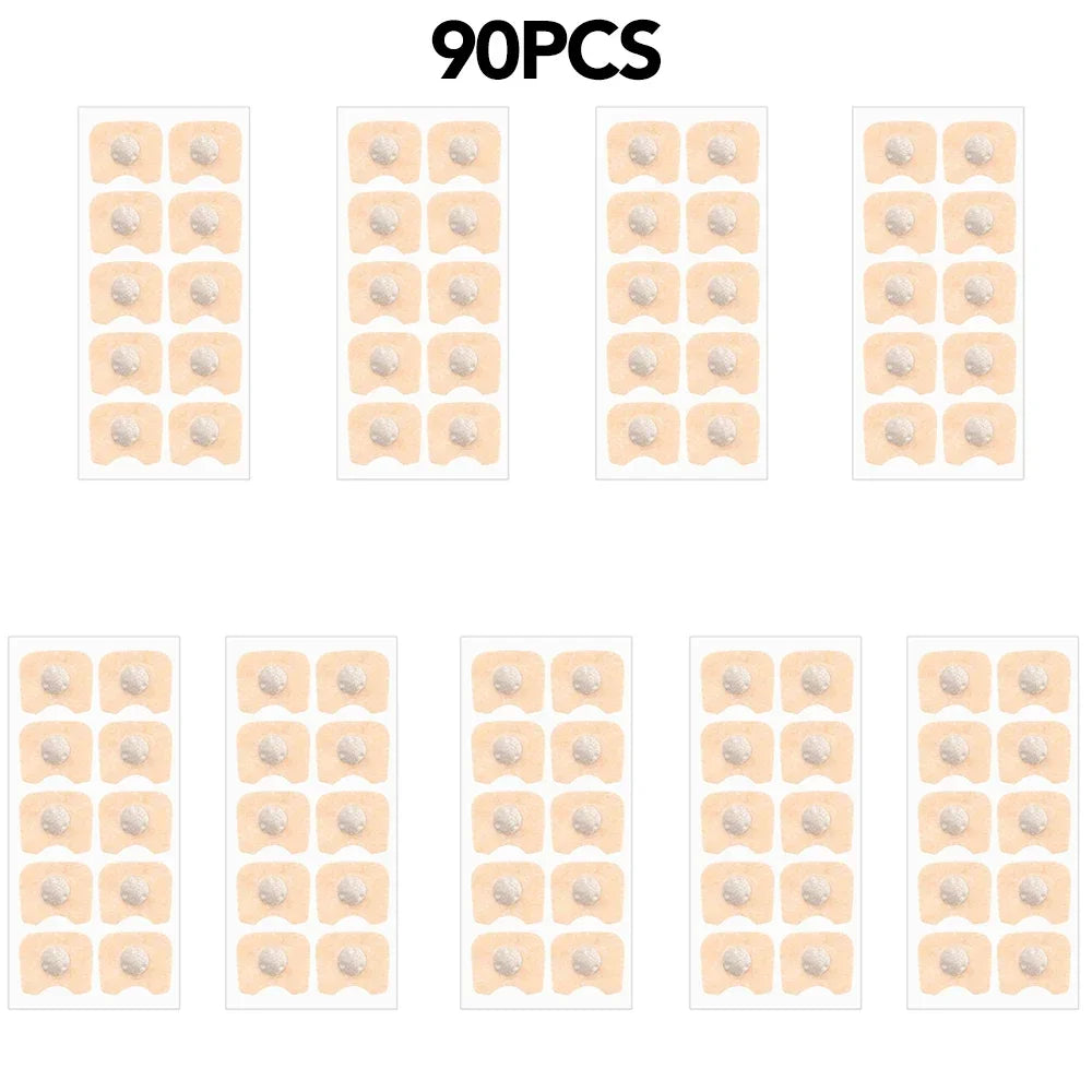 90 Pcs Nose Strips Pack of Anti-Snoring Nasal Dilators Magnetic Nose Strips Intake Breathing Devices