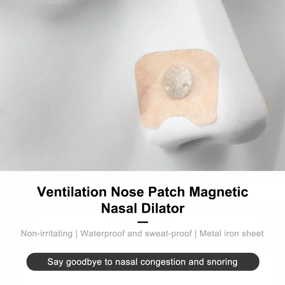 90 Pcs Nose Strips Pack of Anti-Snoring Nasal Dilators Magnetic Nose Strips Intake Breathing Devices